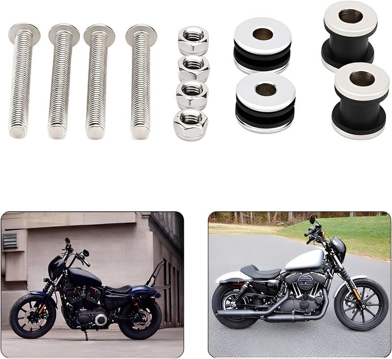 KASIMT Quick Release Luggage Racks Sissy Bar Docking Hardware Kit Fits for Harley H-D Sportster XL Detachable Sissy Bar 2004-2020 - Image 4